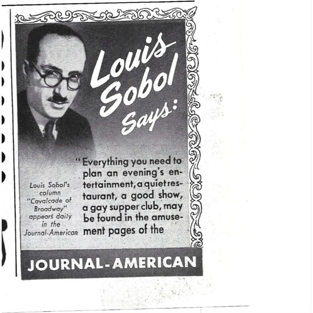 Louis Sabal Quote Journal American Advertisement 1950s Vintage Print Ad